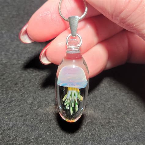 Hand Blown Glass Jellyfish Etsy