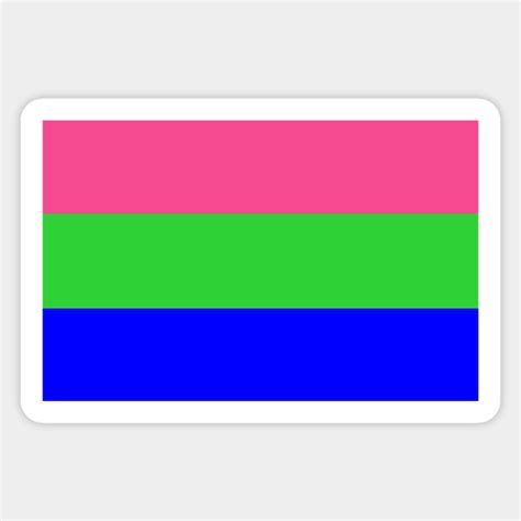 Polysexual Pride Flag Polysexual Sticker Teepublic