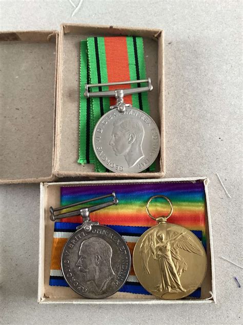 British War Victory Defence Medals Cheshire Regiment