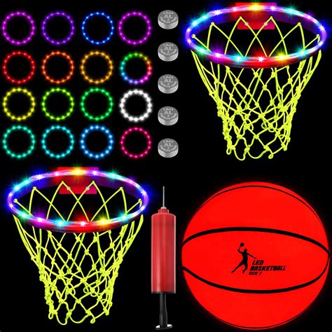 Light Up Basketball Glow In The Dark Basketball With Pump 2 Led