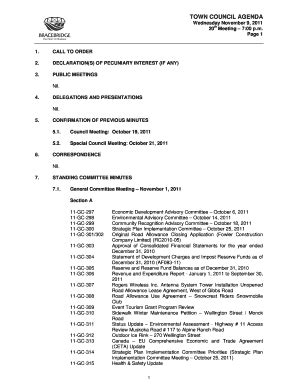 Fillable Online Bracebridge Civicweb Original Road Allowance Closing