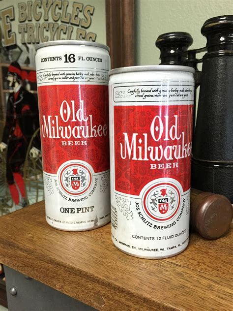 Vintage Old Milwaukee Beer Cans 12oz 1975 16oz 1973 Old Beer