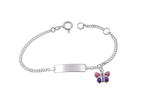 Er Kinder Silberarmband Mit Schmetterling Inkl Gravur Gravurshop