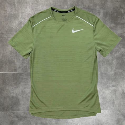 Nike Miler T Shirt Khaki Activizeuk