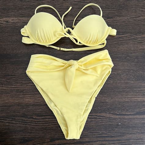 Montce Swim Yellow Bikini Set Elany Bikini Top Pau Gem