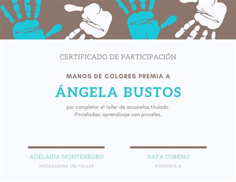 Explor Nuestras Plantillas De Certificados De Talleres Canva