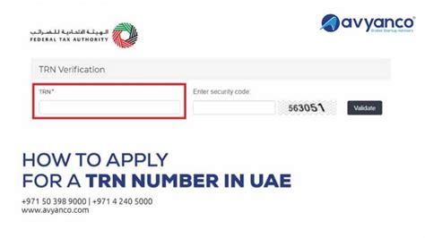 How To Apply For A Trn Number In Uae