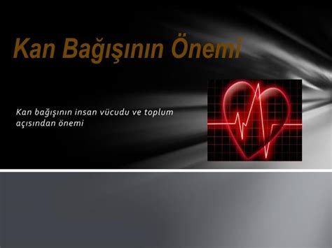 PPT Kan Bağışının Önemi PowerPoint Presentation free download ID