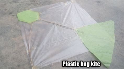 How To Make A Plastic Bag Kite Youtube