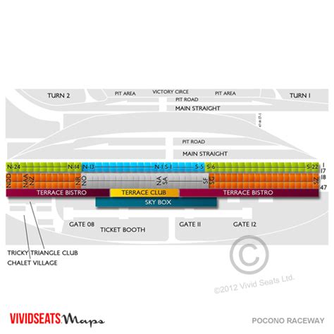 Pocono Raceway Tickets Pocono Raceway Seating Chart Vivid Seats