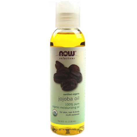 Now Solutions Organic Jojoba Oil 4oz 118ml Natural Oil Bar