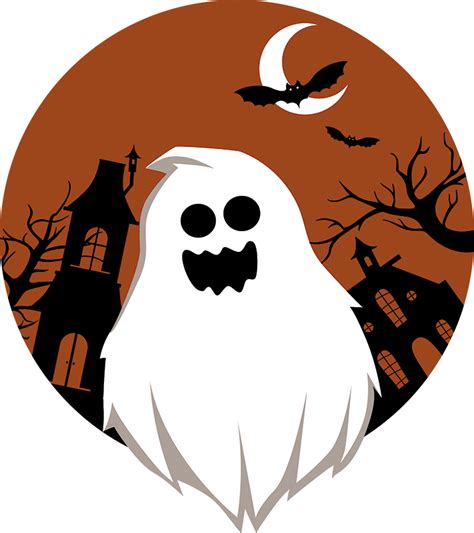 Ghost Halloween Wall Sticker - TenStickers