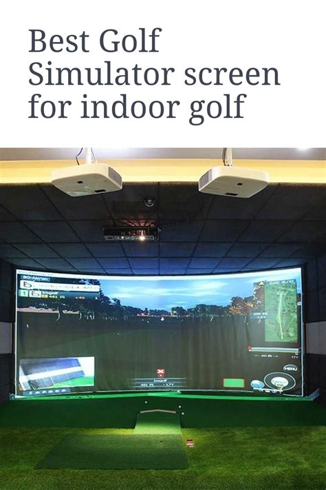 TheTerakart Indoor Golf Simulator Impact Screen for Home Beginners ...