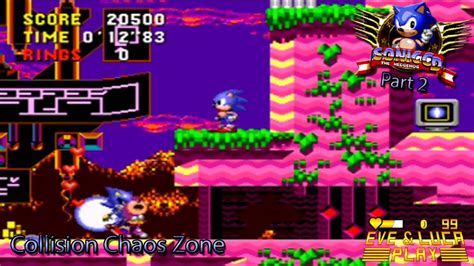 Sonic Cd Part 2 Collision Chaos Zone Psn Eve And Luca Play Youtube