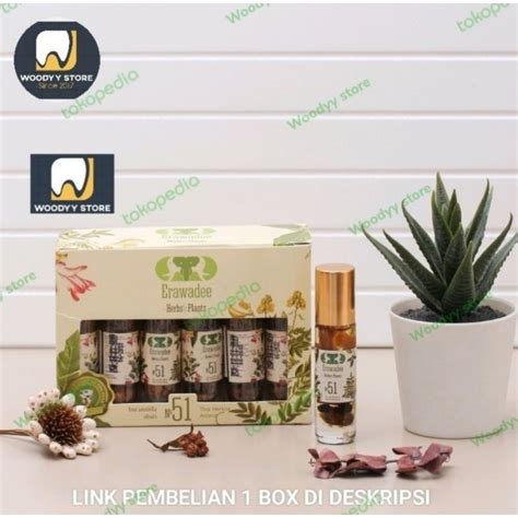 Jual Minyak Angin Erawadee 51 Roll On Herbal ORIGINAL THAILAND PROMO ...
