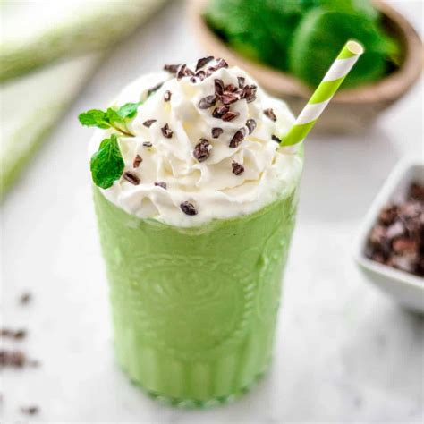 Healthy Shamrock Shake Recipe Joyfoodsunshine