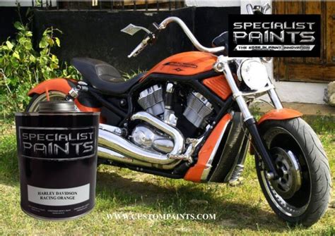 Harley Davidson Racing Orange Paint Code S28552 Urethane Based