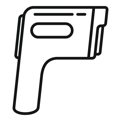 Laser Thermometer Equipment Icon Outline Vector Scan Device Gun