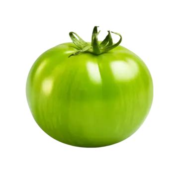 A Green Tomato On Transparent Background Green Tomato Transparent