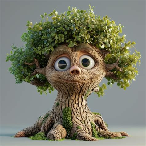 Premium Photo Tree Character