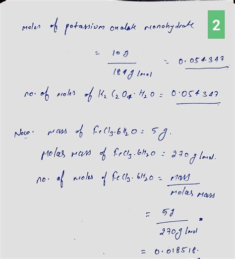 Solved Using The Following Equation K C O H O Course Hero