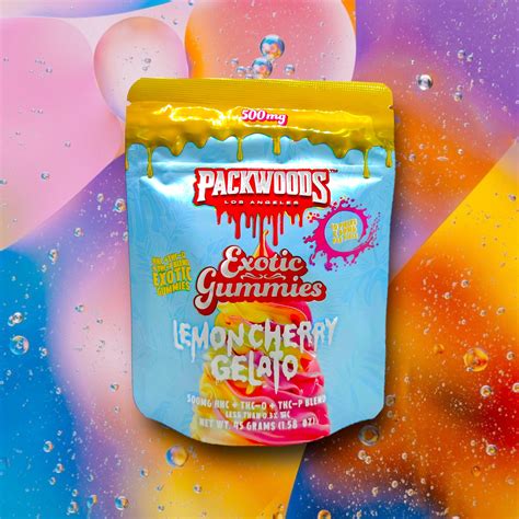 Packwoods Exotic Gummies 500 Mg Mieles Y Flores