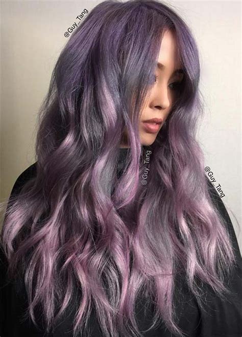 50 Lovely Purple And Lavender Hair Colors Purple Hair Dyeing Tips Fashionisers