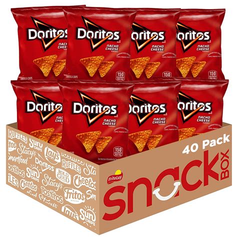 40 Ct 1 Oz Doritos Nacho Cheese Chips Or 40 Ct 1 Oz Lays Classic