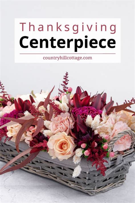 DIY Thanksgiving Floral Centerpiece