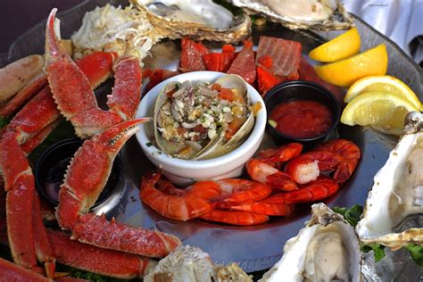 Fresh Alaskan King Crab And Salmon Seafood Feast On The Inside Passage