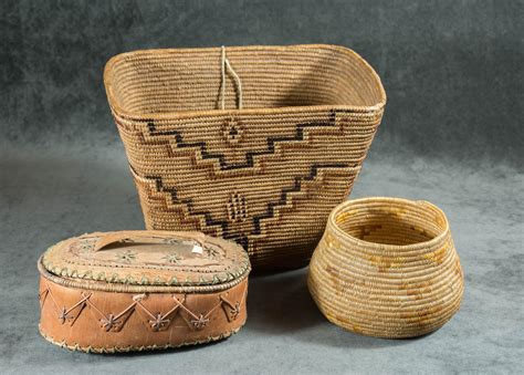 Lot Three Northwest Native American Baskets