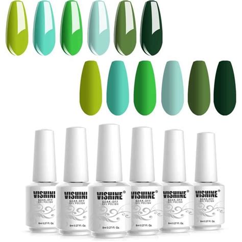 Vishine Vernis Gel Semi Permanent Vernis Ongles Gel Couleurs Uv