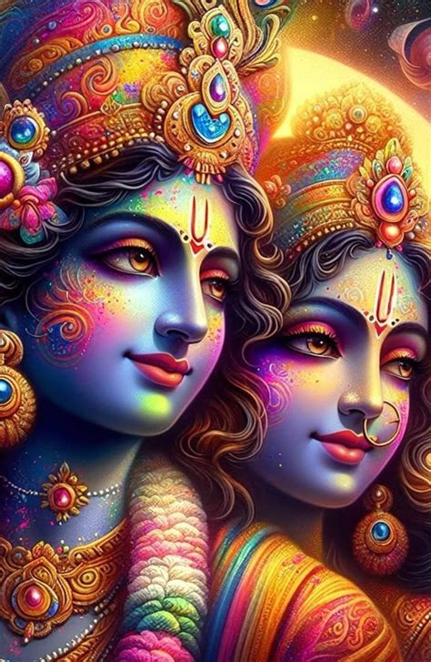 holi radha krishna painting radha krishna wallpaper holi indian art