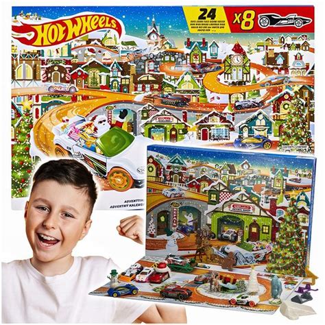 Kalendarz Adwentowy Hot Wheels Zestaw Autka Samochodziki Dzieci Prezent E Arena Pl