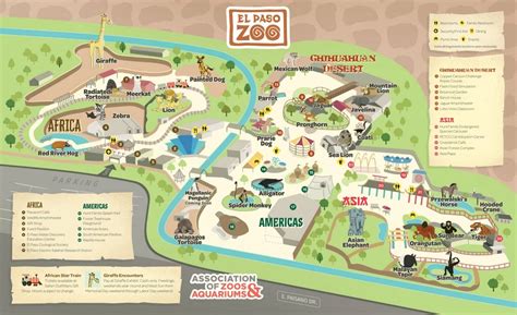 El Paso Zoo Map and Brochure (2018 - 2023) | ThemeParkBrochures.net