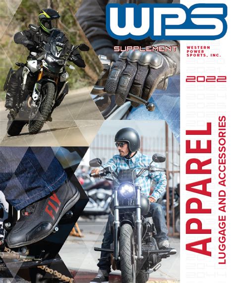 2022 WPS Apparel Supplement Catalog Western Power Sports