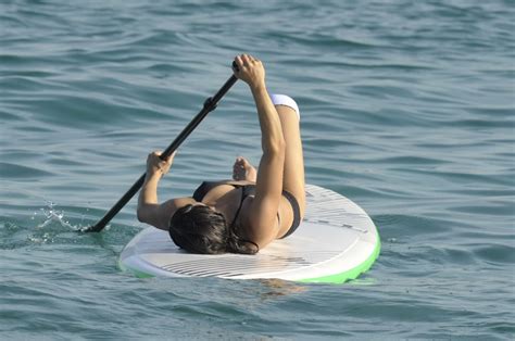 Michelle Rodriguez Paddling In Skimpy Black Bikini Porn Pictures XXX Photos Sex Images