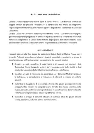 Protocollo Di Rete Arte Franca Pdf