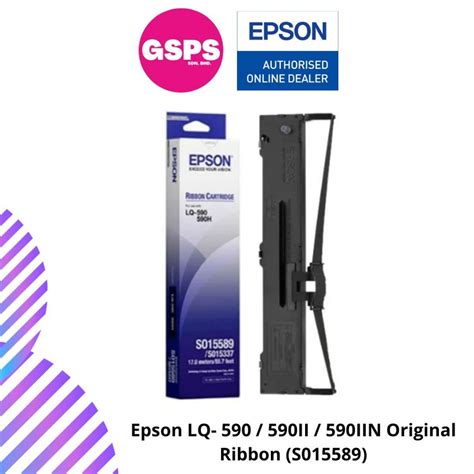 Epson Lq 590 590ii 590iin Original Ribbon S015589 Shopee Malaysia