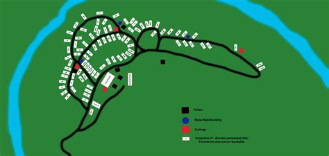 Campground Map Pincho Crow Creekers