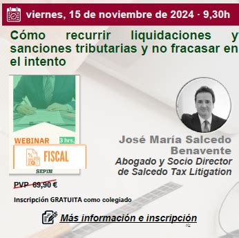 Icaba Es Webinars Sepin C Mo Recurrir Liquidaciones Y Sanciones