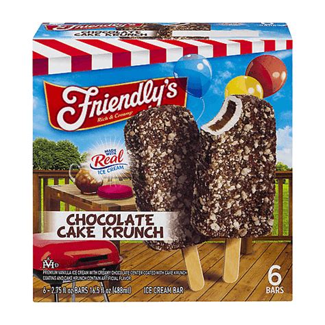 Friendly S Friendly S Chocolate Cake Krunch Ice Cream Bar Ct Fl