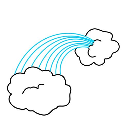 Tape Dessinez Plus De Nuages En Arri Re Plan