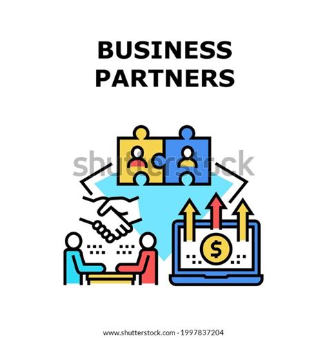 Business Partner Vector Icon Concept Discussing Stock Vector Royalty