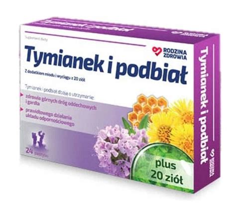 Rodzina Zdrowia Tymianek i Podbiał 24 pastylki 9953701368 Allegro pl