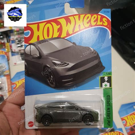Jual Hot Wheels Tesla Model Y Grey Kota Surabaya Fiction Toys Tokopedia