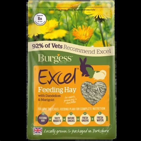 Burgess Excel Dandelion Hay Kg Pets Plus Pet Shop Cork