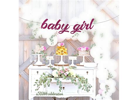 Baby Girl Banner Baby Girl Decor Girl Baby Shower Decor - Etsy