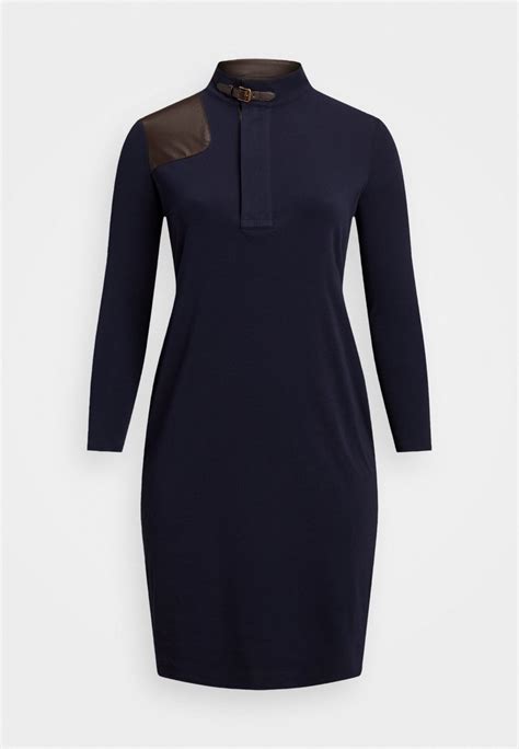 Lauren Ralph Lauren Woman Alzena Long Sleeve Day Dress Jerseyjurk Navyblauw Zalandonl