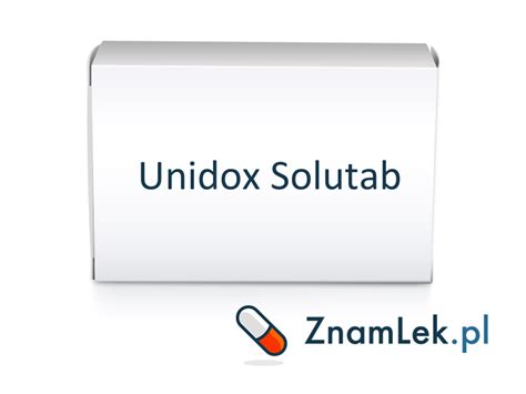 1. Unidox Solutab - Opinie - Cena - Zamienniki - Ulotka - Skład ...